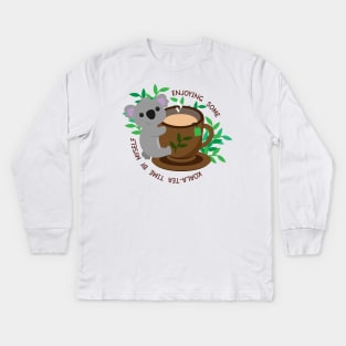 Koala-Tea Time Kids Long Sleeve T-Shirt